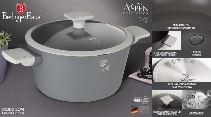 Actual product image BerlingerHaus Bra/7066 Aspen Collection Saucepan (Saucepan, Aluminium)