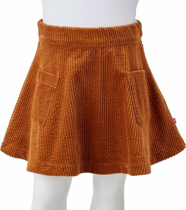 Immagine prodotto vidaXL Gonna per bambini con tasche in velluto a coste blu navy 92,Materiale: 100 (92)