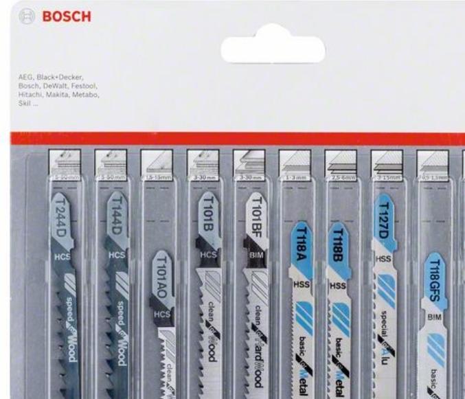 Image du produit Bosch Professional Zubehör Jeu de lames Jigsaw All in One