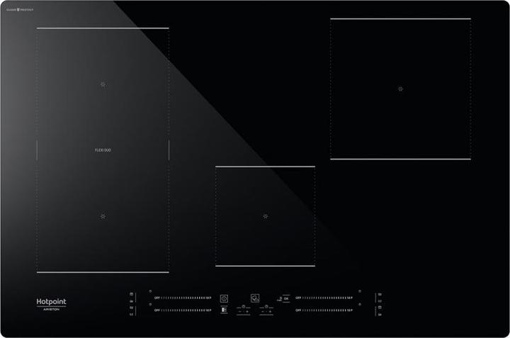 Actual product image Hotpoint HS 1377C CPNE Black Integrated 77 cm zone induction hob 4 zone(s)