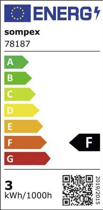 Energie-Label Sompex TROLL 2.0 T LED H38 GOLD (188 lm)