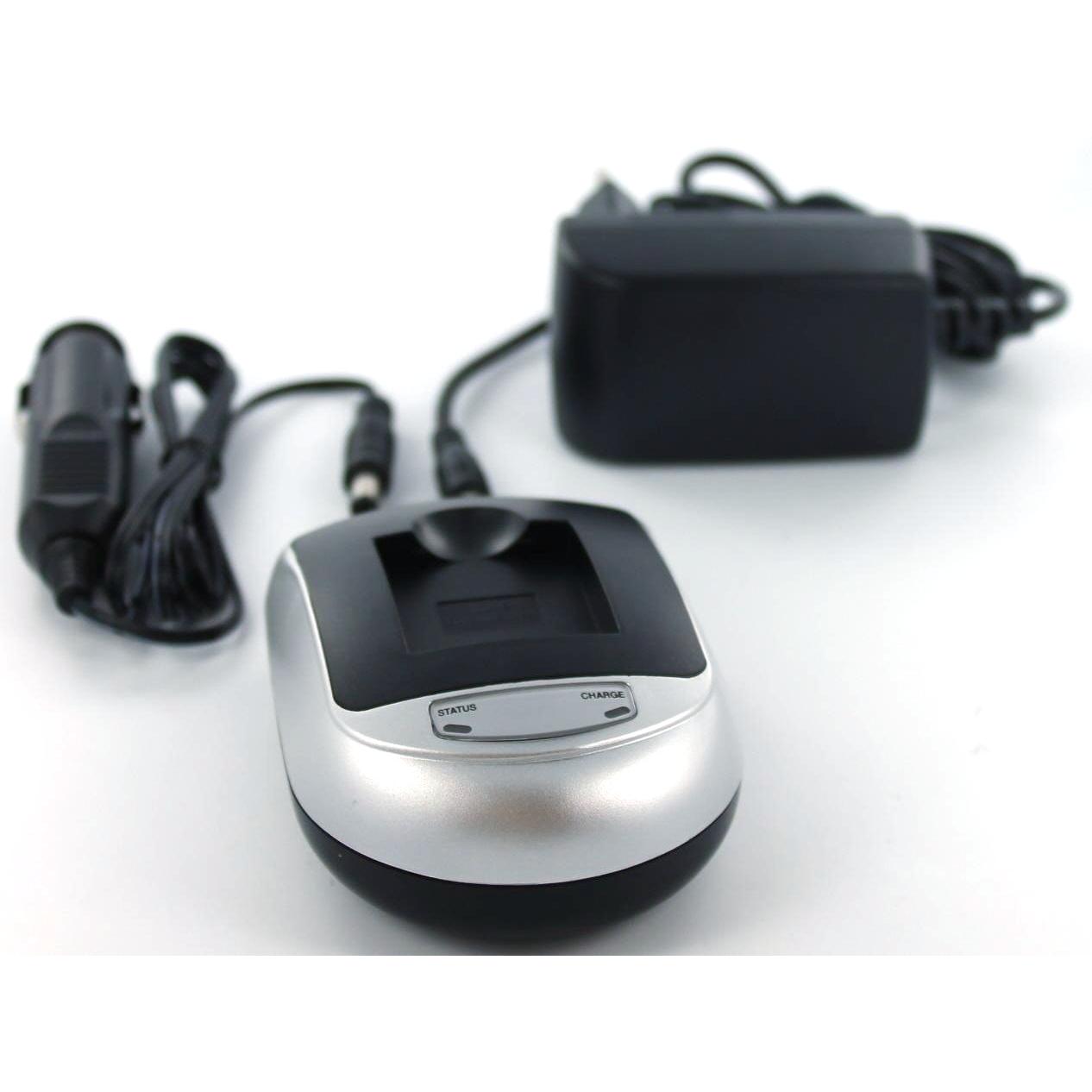 AGI Ladegerät kompatibel mit Samsung BP-70A, USB Ladegerät, Silber
