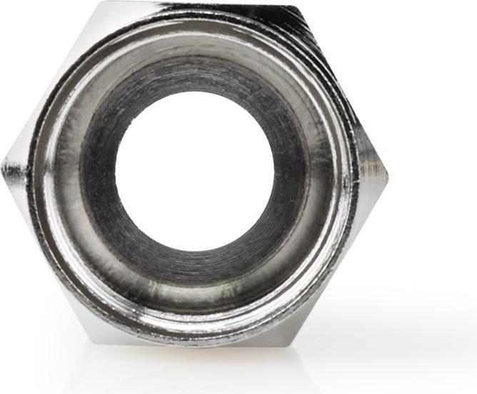 Image du produit Nedis F-plug straight plug Plaqué or 75 Ohm Twist-on Diamètre d'entrée de câble : 5,5 mm Cuivre Met (75 dB, Fiches et connecteurs)