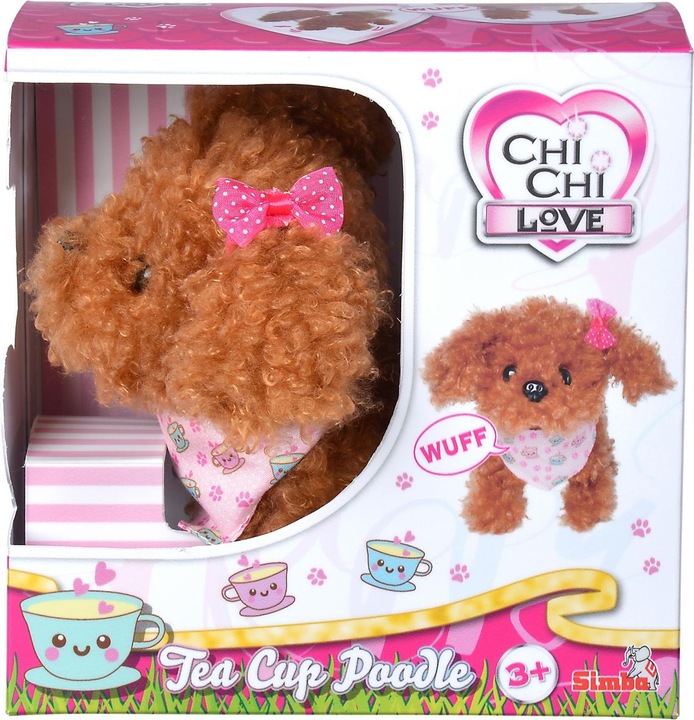 Actual product image Simba CCL Tea Cup Poodle Puppy (11 cm)