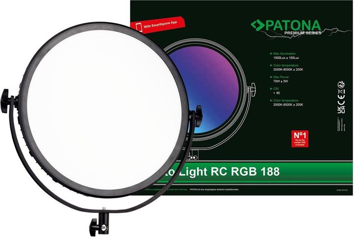 Produktbild Patona RGB- 188A Soft Lampe APP (Videoleuchte)
