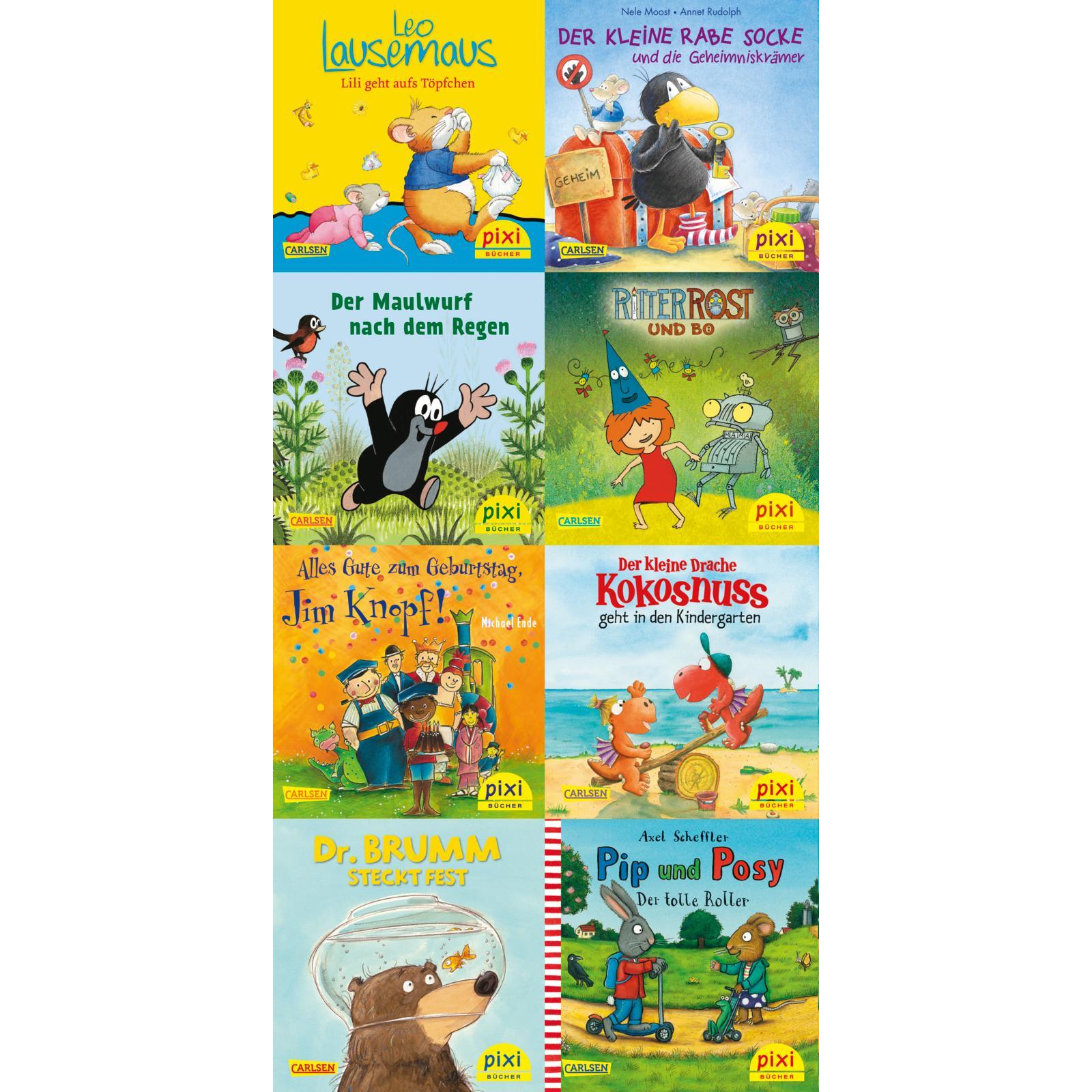 Thumbnail - Die beliebtesten Bilderbuch-Helden bei Pixi (8x8 Exemplare), Kinderbücher von Michael Ende, Nele Moost, Ingo Siegner, An...
