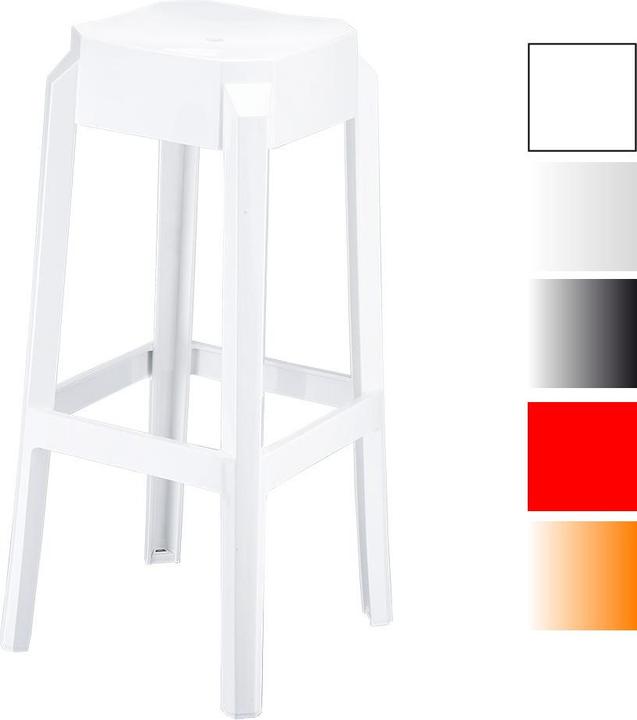Actual product image CLP Bar stool Fox, white gloss