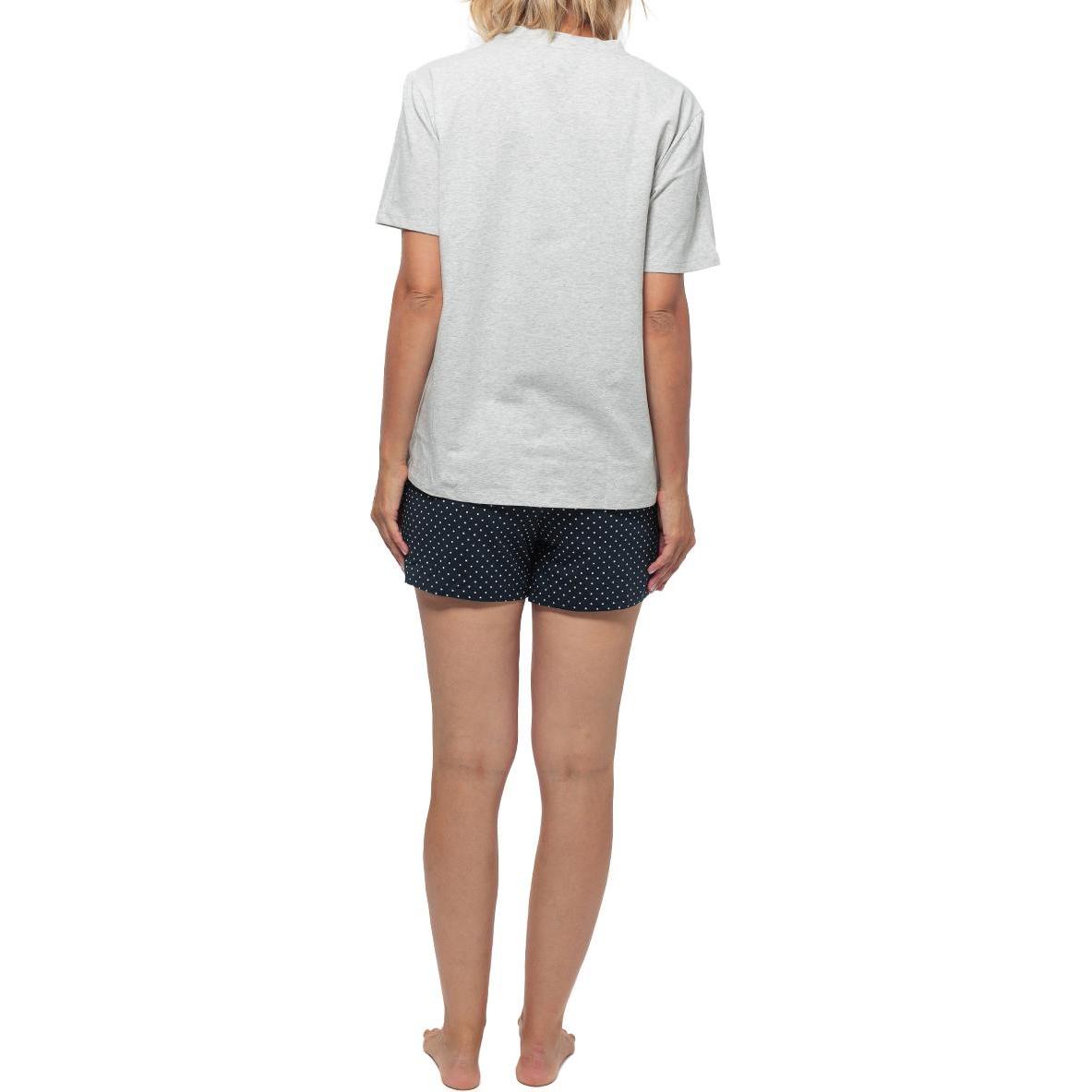Schiesser, Damen, Pyjama, Organic Cotton Schlafanzug, Blau, (46)