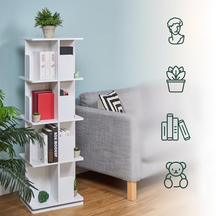 Actual product image Relaxdays Bücherregal (39 x 39 x 125.5 cm)