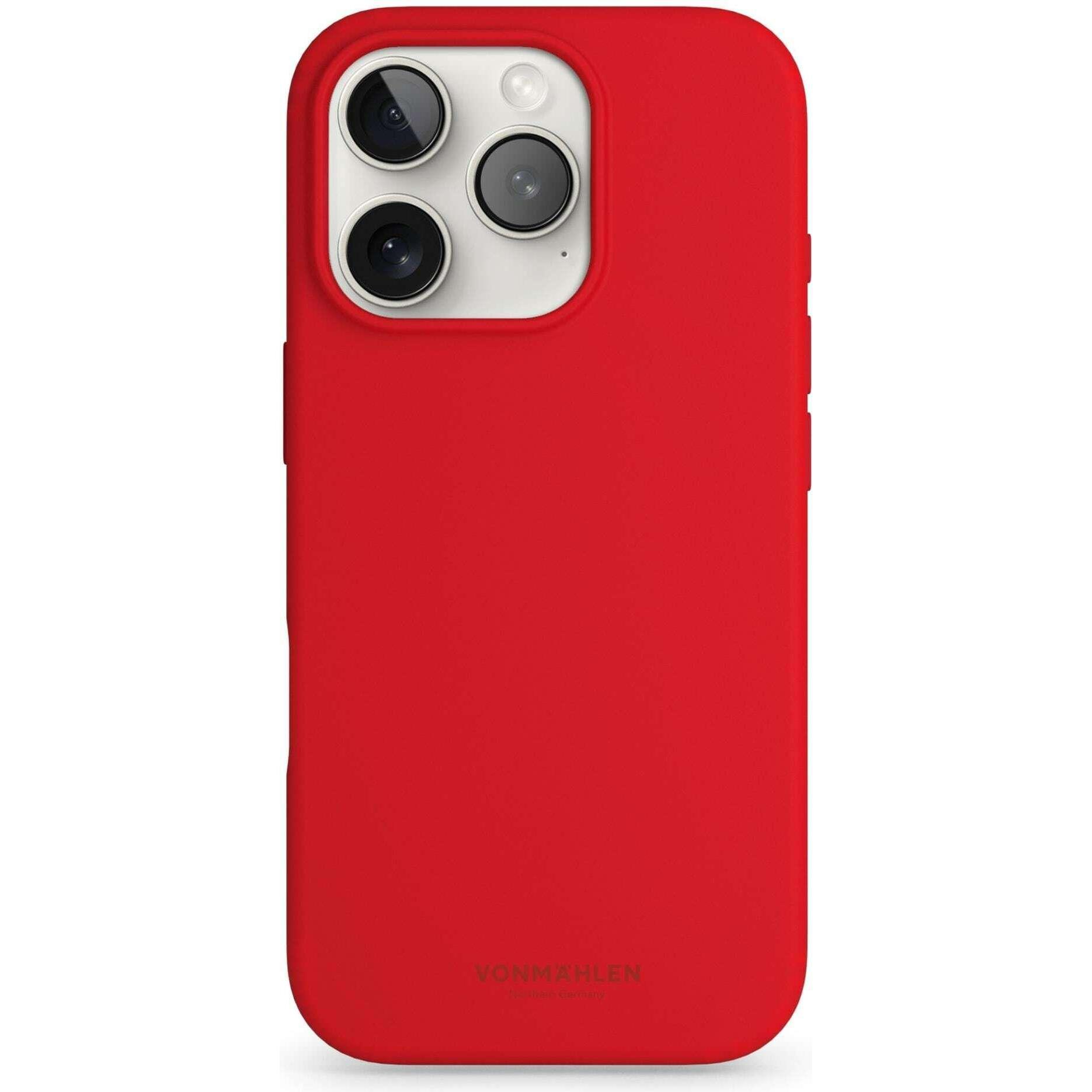 Vonmählen Soft Silicone Case (Apple iPhone 16 Pro Max), Smartphone Hülle, Rot