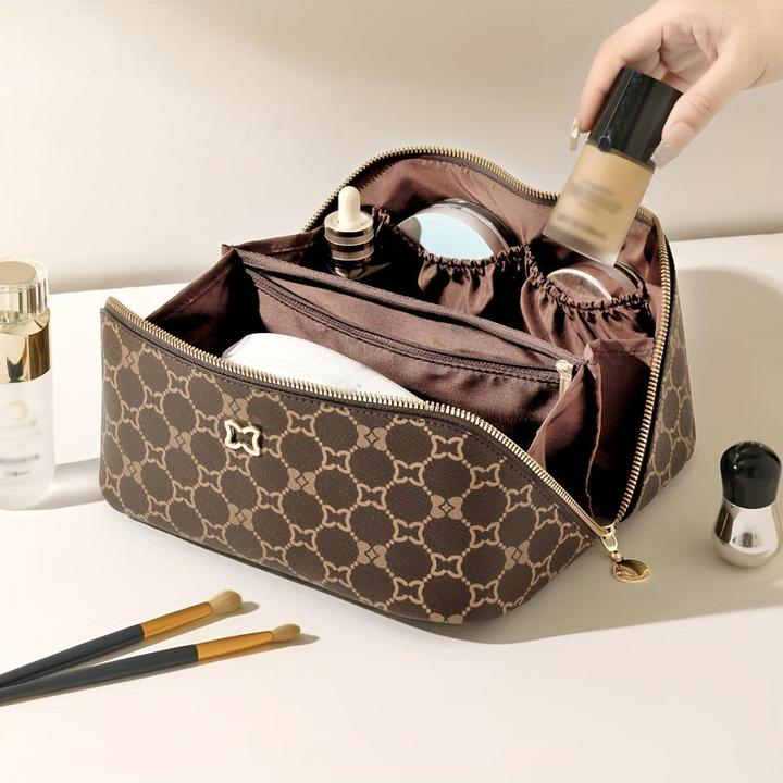 Only-Bags.Store Reise-Makeup-Tasche mit mehreren Fächern, tragbare und geräumige Kosmetische Aufbewahrungstasche