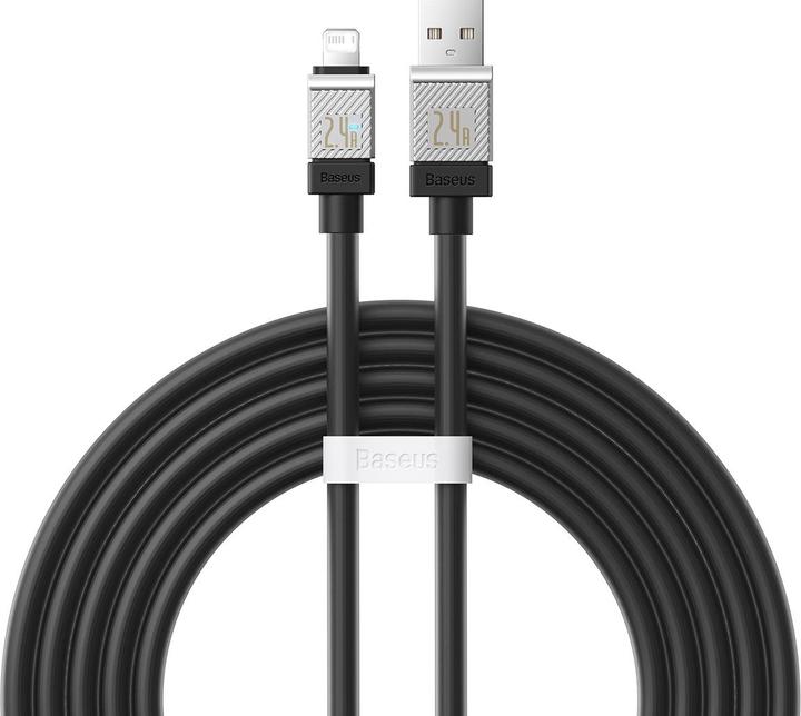Produktbild Baseus Fast Charging cable USB-A to Lightning CoolPlay Series 2m, 2.4A (black) (2 m, USB 2.0)