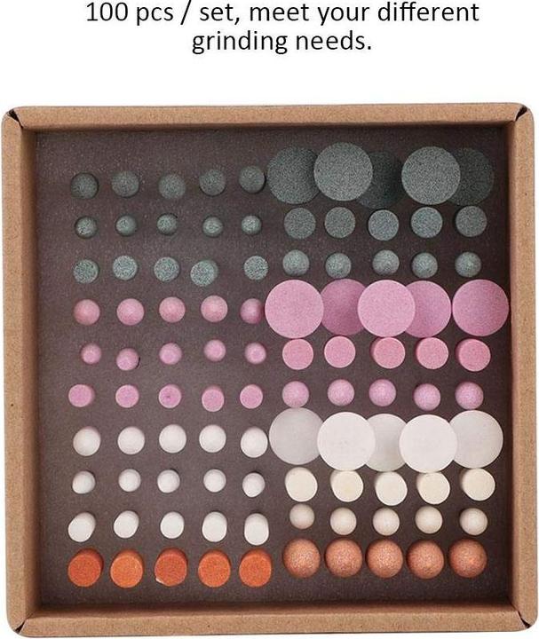 Image du produit Yuyte Schleifkopf-Set für Maniküre & Pediküre (100 Stück)