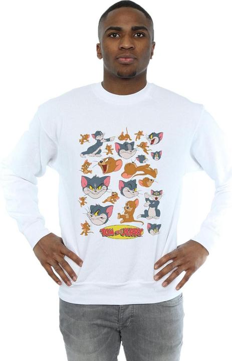 Immagine prodotto Tom & Jerry Many Faces Felpa Uomo (4XL)