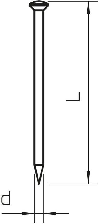 Immagine prodotto OBO Bettermann 362 Z 16 G Chiodo in acciaio temprato 2x16mm St G 3354164 (1000 pz., 16 mm)