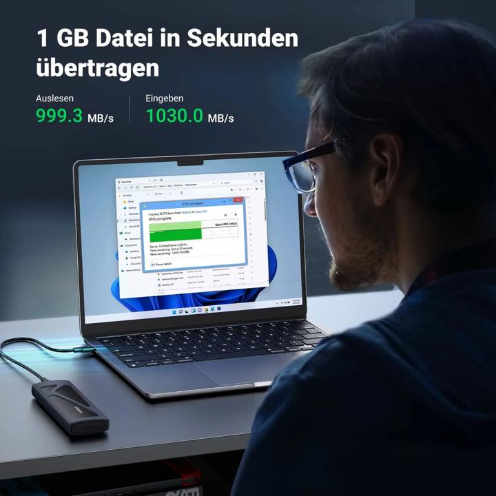 Productafbeelding Ugreen SSD-behuizing 15512 M.2 NVMe (M.2)