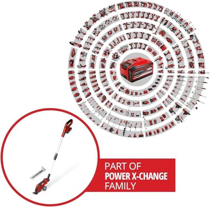 Image du produit Einhell GE-CG 18/100 Li T (1x 2,5Ah) Akku Gras- und Strauchschere 18 V Li-Ion (Fonctionnement sur batterie)