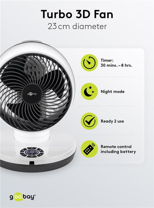 Produktbild Goobay 3D-Bodenventilator (67 dB)