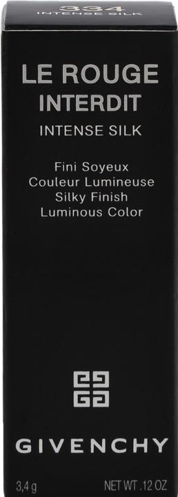 Actual product image Givenchy Le Rouge Interdit Intense Silk Lipstick N334 Grenat Volontaire (N334 Grenat Volontaire)