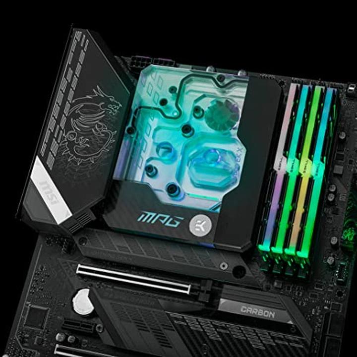 Actual product image EKWB EK Quantum Momentum, Intel MPG Z590 Gaming Carbon - EK X Edition - Socket 1200