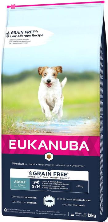 Eukanuba Grain Free Adult S/M with Salmon buy at Galaxus