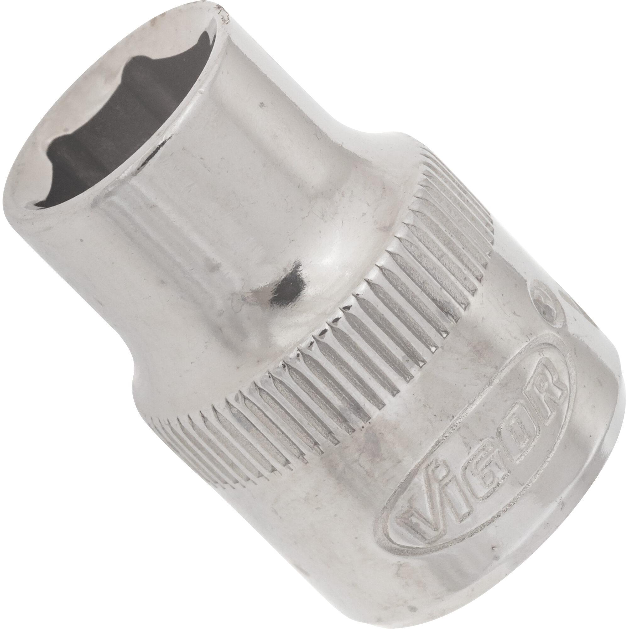 Vigor, Steckschlüssel + Stecknuss, STECKSCHLÜSSEL-EINSATZ 3/8" SW 9 (9 mm)