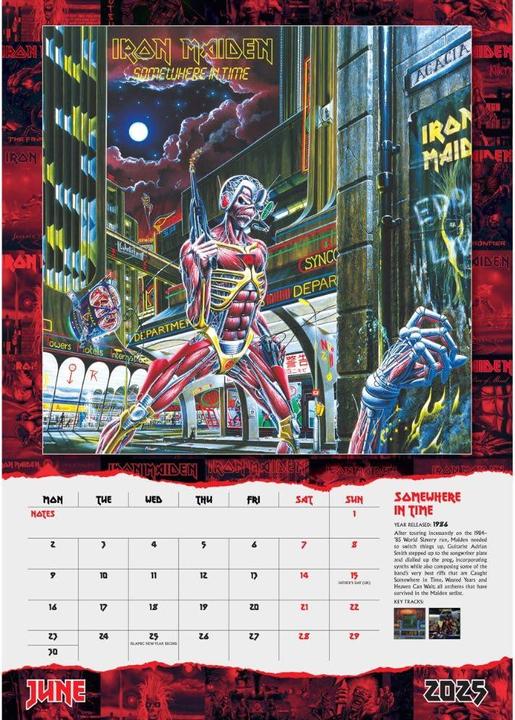 Image du produit Iron Maiden - Calendrier mural (A3)