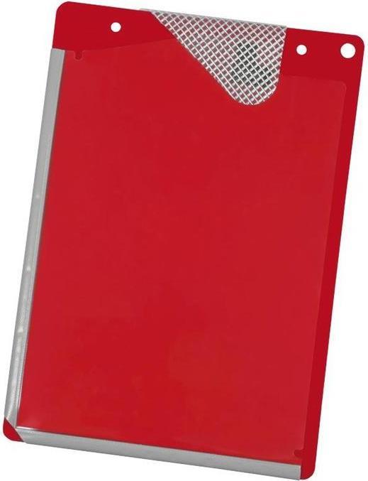 Eichner Applicator pocket PVC with edgefolding DIN A4 red (A4, 10 Piece)
