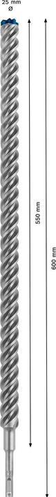 Actual product image Bosch Professional Zubehör Expert SDS plus-7X hammer drill, 25 x 550 x 600 mm (25.00 mm)