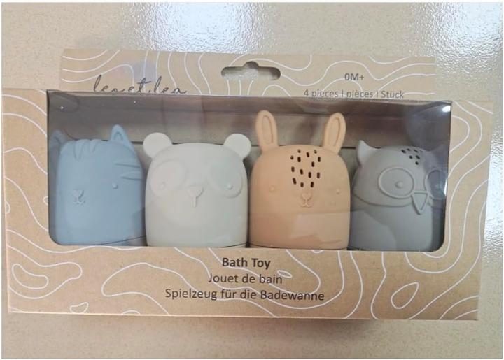 Image du produit Leo et Lea Jouets de bain 4 pièces silicone Montessori