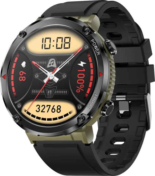 Produktbild Gravity GT21-7 Smartwatch + schwarzes Silikonarmband