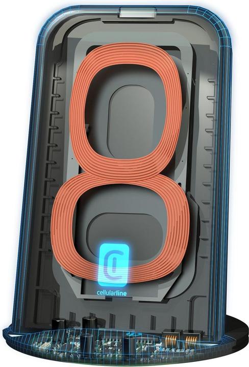 Produktbild Cellularline WIRELESTAND10WTYCK Ladegerät für Mobilgeräte Indoor Schwarz (10 W)