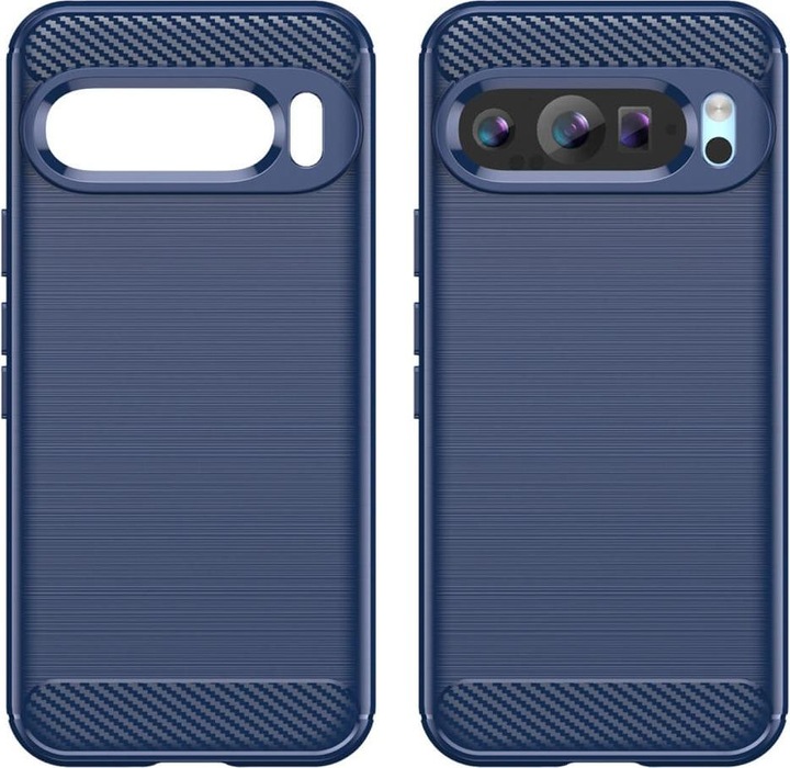 Produktbild Cover-Discount Google Pixel 9 / 9 Pro - Metall Carbon Look Hülle (Google Pixel 9 Pro Fold, Google Pixel 9)