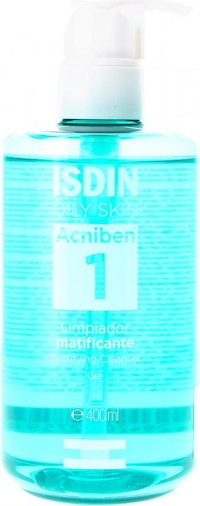 Actual product image Isdin Acniben Acniben Mattifying Cleansing żel do mycia twarzy 400ml (Cleansing gel, 400 ml)