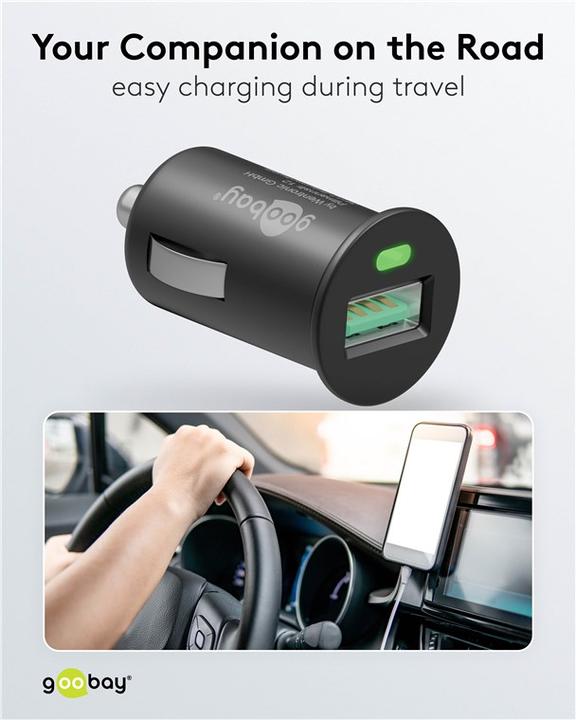 Produktbild Goobay USB-Autoschnellladegerät