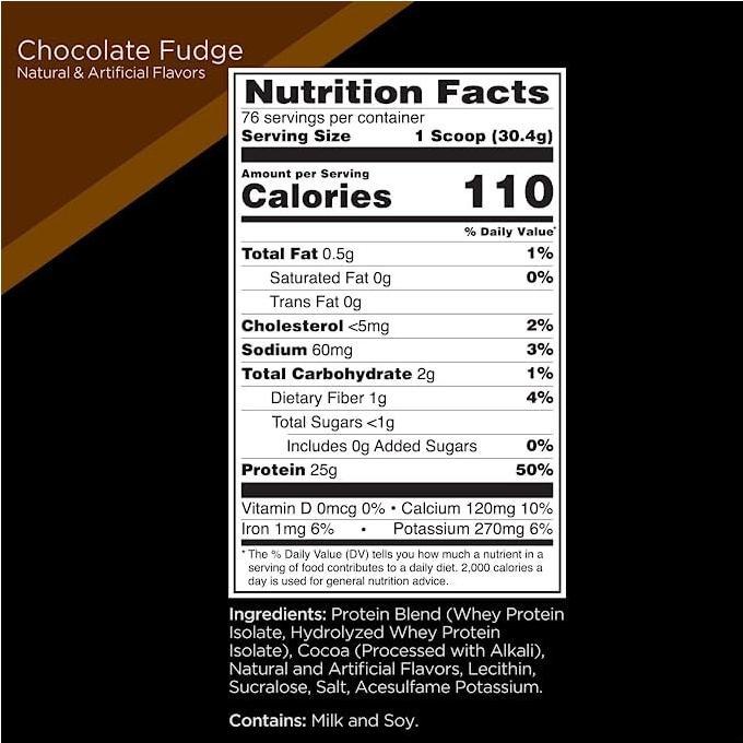 Nutritional values and ingredients Rule One Protein (2270 g)