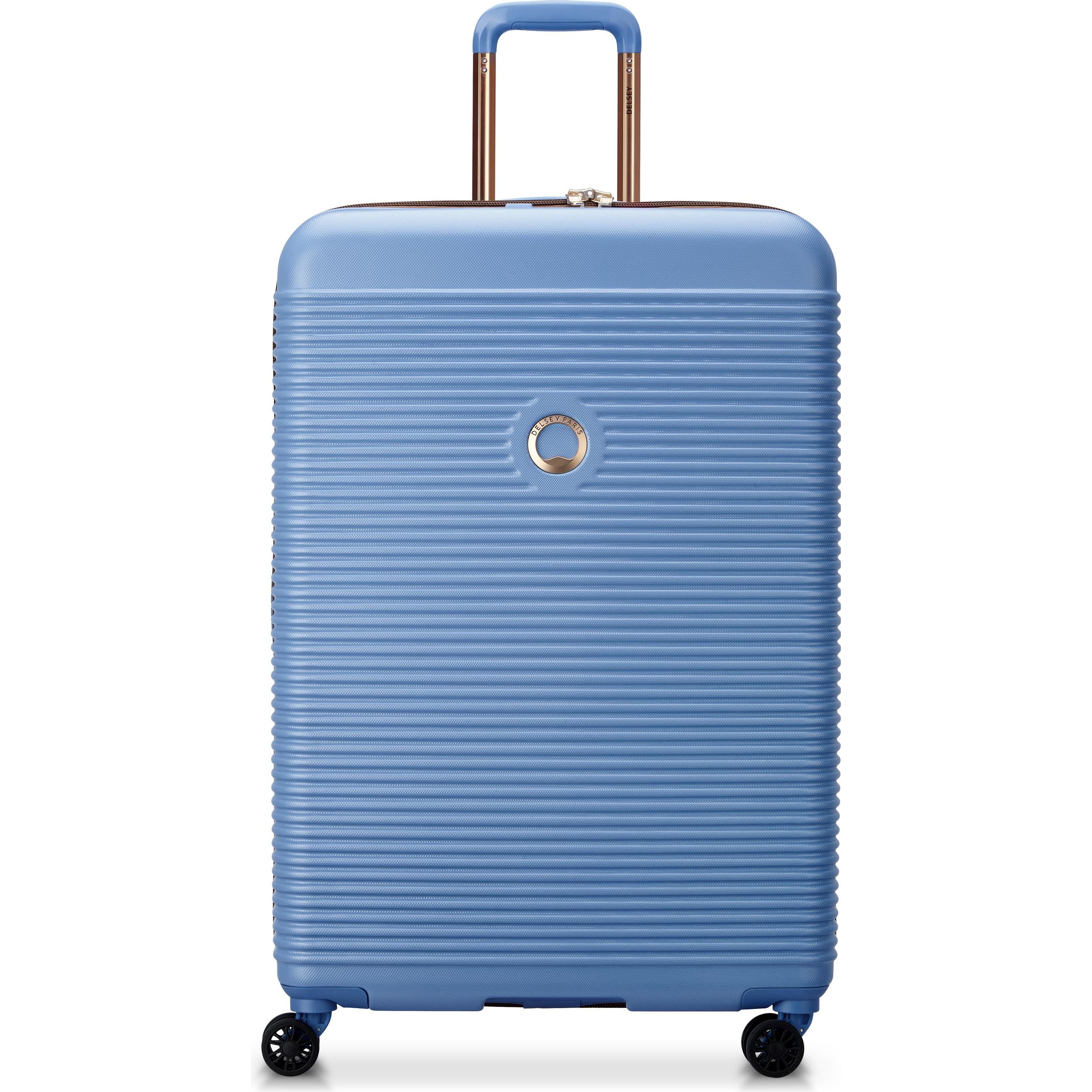 Delsey Blu Valigia, Freestyle 4 Rad Trolley 76 Himmelblau, (104 L)