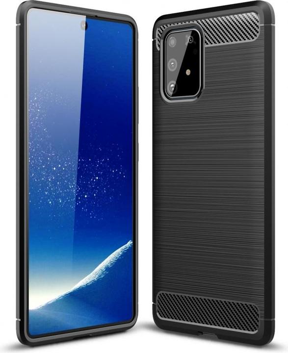 Actual product image Screenguard Samsung Galaxy S10 Lite Cover Carbon Brushed Soft TPU (Samsung Galaxy S10 Lite)
