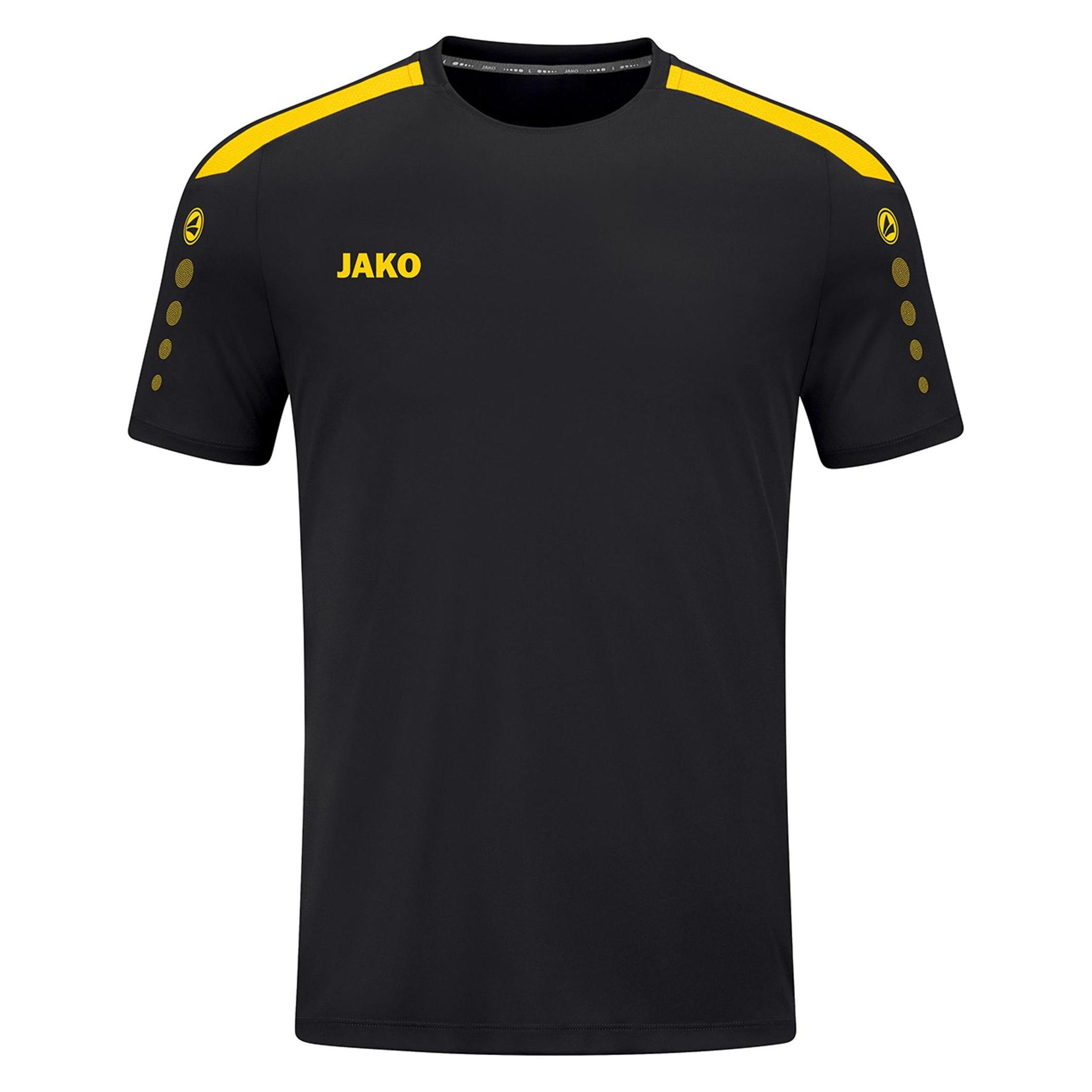 Jako, Mädchen, Sportshirt, Trikot Power Ka (164), Schwarz, Gelb, 164