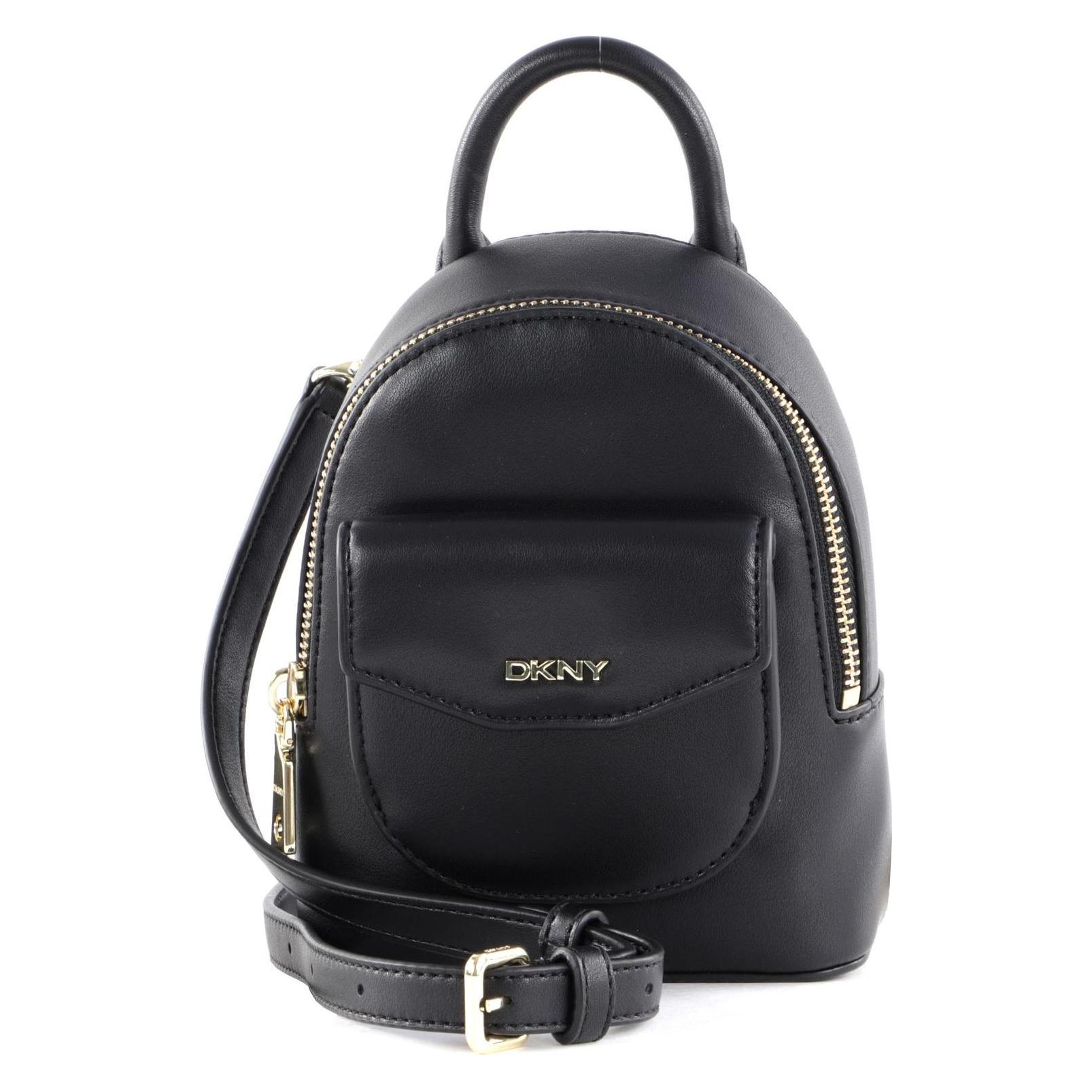 Dkny, Damen, Handtasche, Miranda Backpack Crossbody, Schwarz