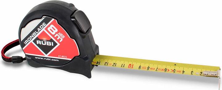 Rubi Measuring tape Ironblade 8 m x 25 mm (8 m)