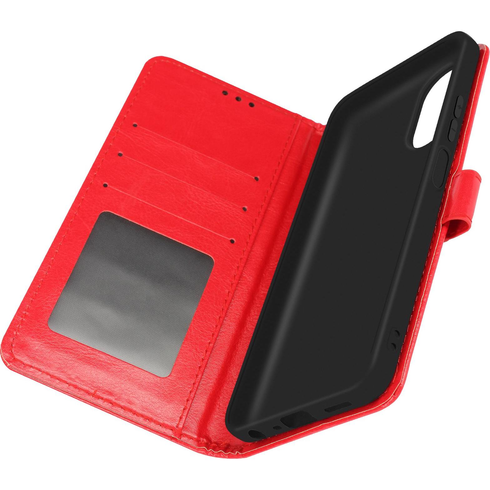 Avizar Vintage Cover Series (Oppo A38), Smartphone Hülle, Rot