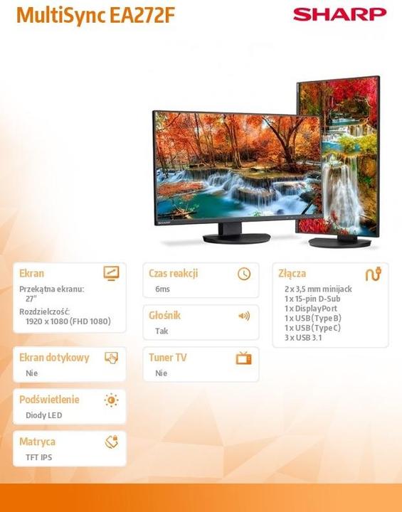 Image du produit NEC Multisync DD-EA272F (1920 x 1080 pixels, 27")