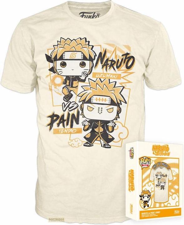 Actual product image Funko Naruto Boxed Tee T-Shirt Naruto v Pain Size S (S)