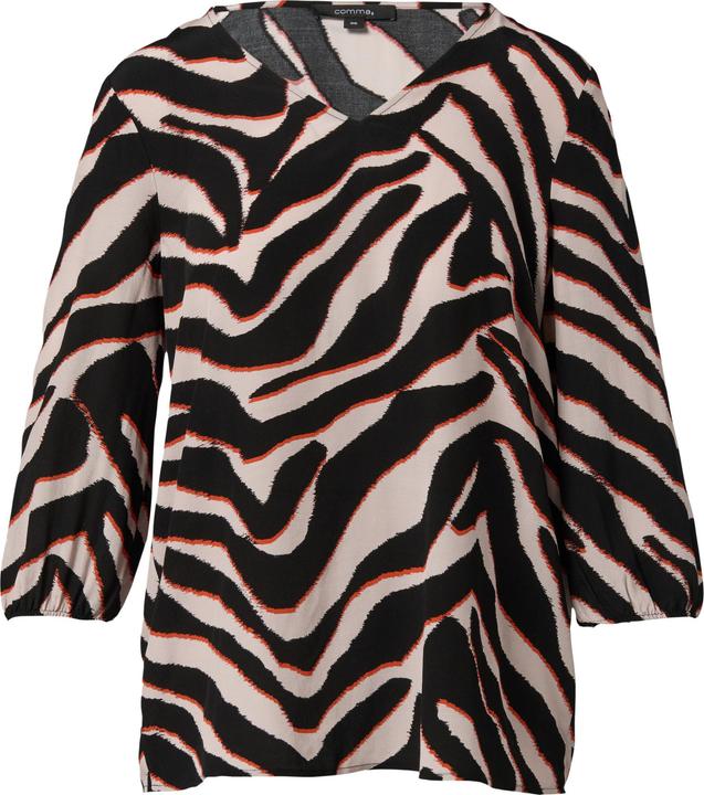 Produktbild Comma Bluse Crêpe-Bluse mit kurzen Ballonärmeln (42)