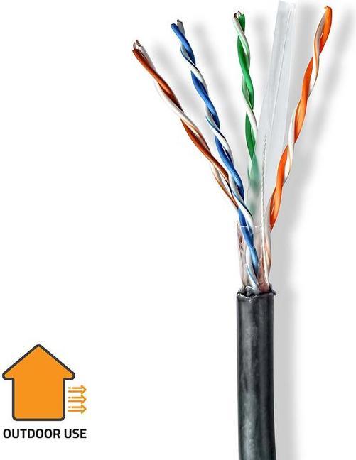 Image du produit Nedis Câble réseau en rouleau | CAT6 | Solid | U/UTP | CCA | 305.0 m | Extérieur | Rond | PE | Sch (U/UTP, CAT6, 305 m)