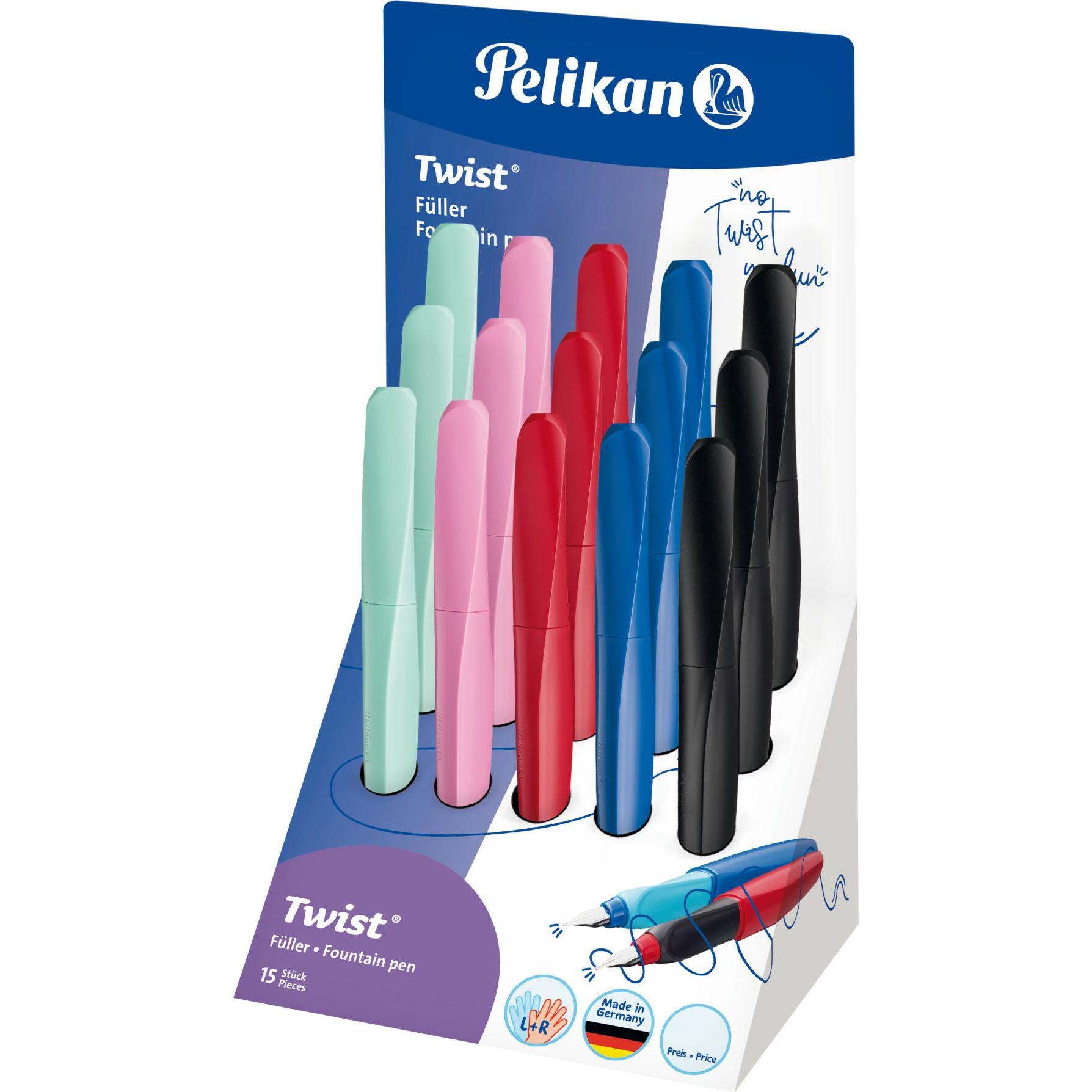 Pelikan, Schreibstifte, 15 Stück Twist Fountain Pen (Sortiert, 15 x)