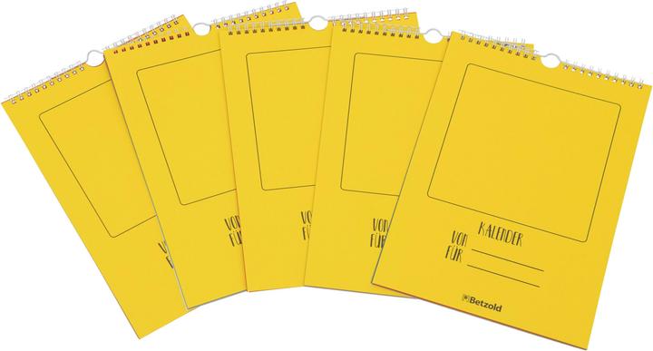 Immagine prodotto Betzold Bunte Bastelkalender, 5 Stück (A4)
