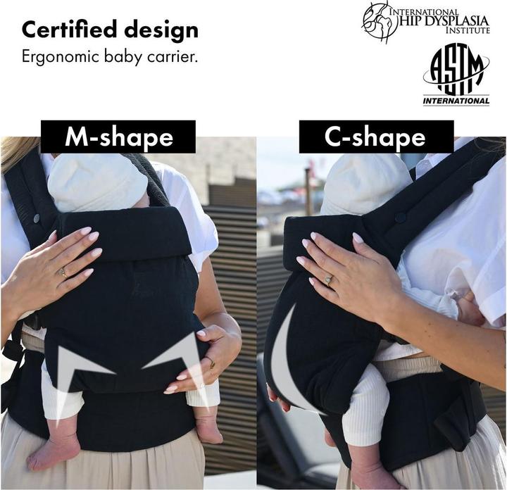 Productafbeelding Deryan Amora Draagzak - Baby Draagzak - Ergonomisch - Zwart
