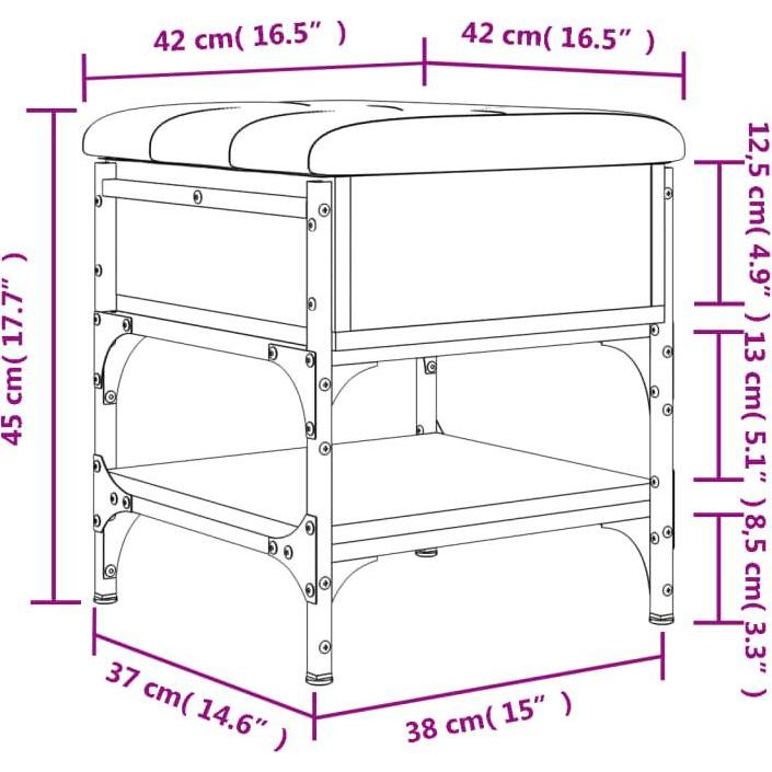 Thumbnail - VidaXL, Schuhschrank, Mina (42 x 42 x 45 cm)